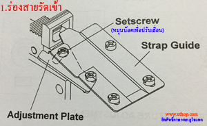 ปรับร่องสายรัดกล่อง